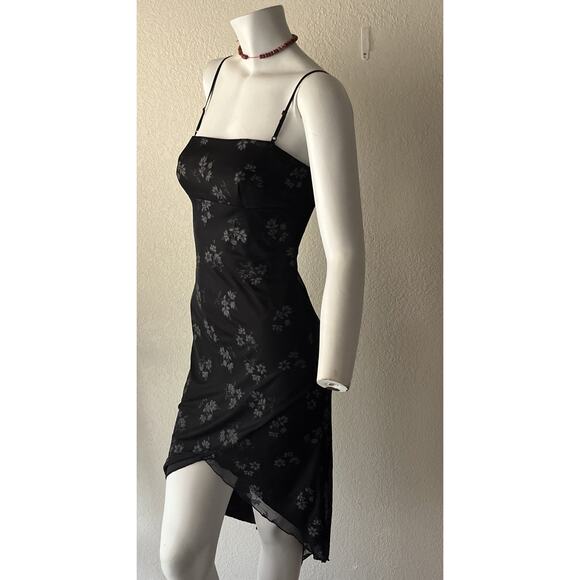 VTG 90’s Y2K City Triangles Babydoll Dress Small Fairy Whimsigoth Asymmetric - Picture 8 of 16